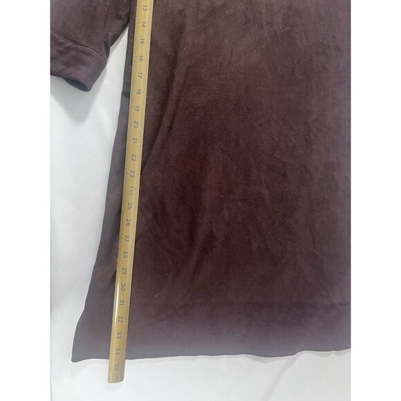 Gretchen Scott Brown Faux Suede Shift Dress Size medium - Picture 4 of 7